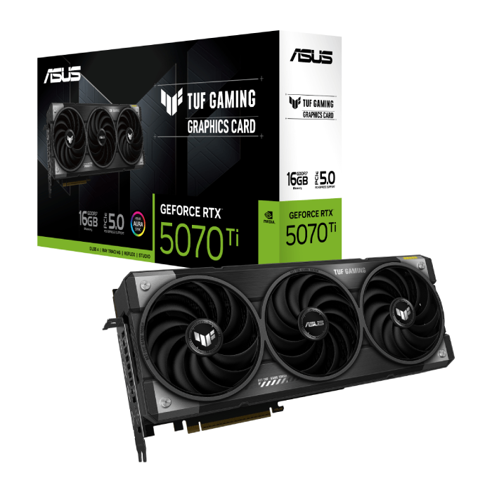 کارت گرافیک ایسوس TUF Gaming GeForce RTX 5070 Ti 16GB GDDR7